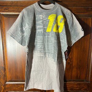 NWT Chase Authentics NASCAR Tee – #18 – M&M’s Back Graphic – Size M – Gray